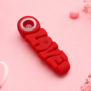 Pipa de Silicona LOVE Roja