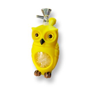Bong Búho de Silicona y Cristal