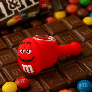 Pipa de Silicona Chocolate Rojo