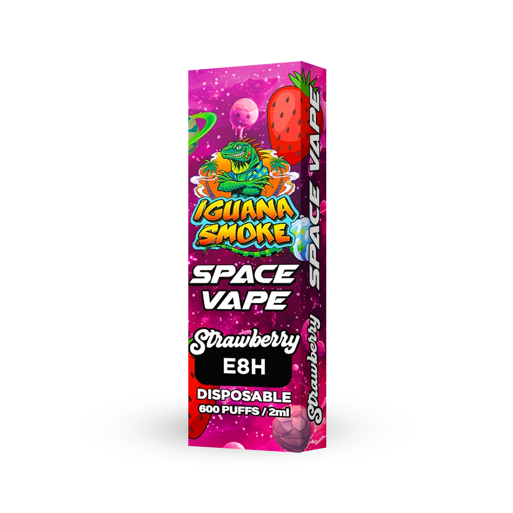 Iguana Smoke Vaper E8H 90% Space Vape – Strawberry 2 ml