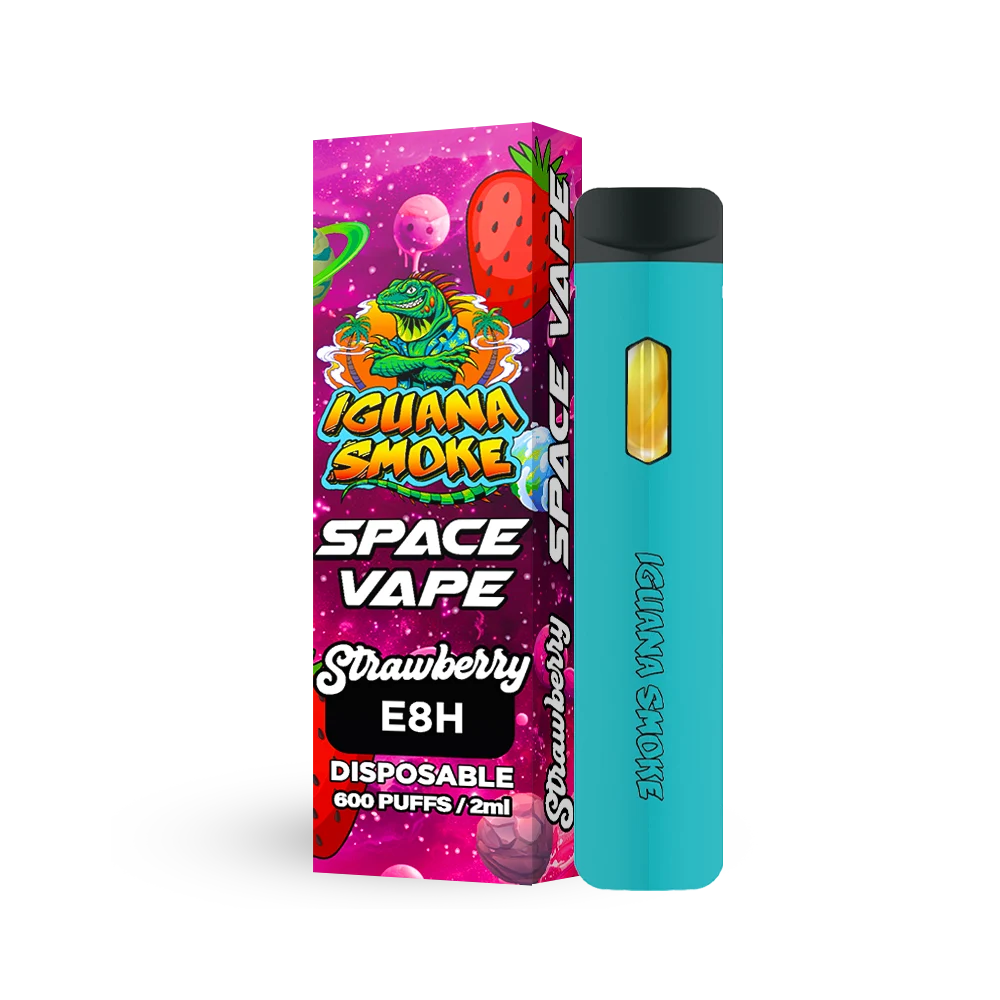 Iguana Smoke Vaper E8H 90% Space Vape – Strawberry 2 ml - Imagen 2
